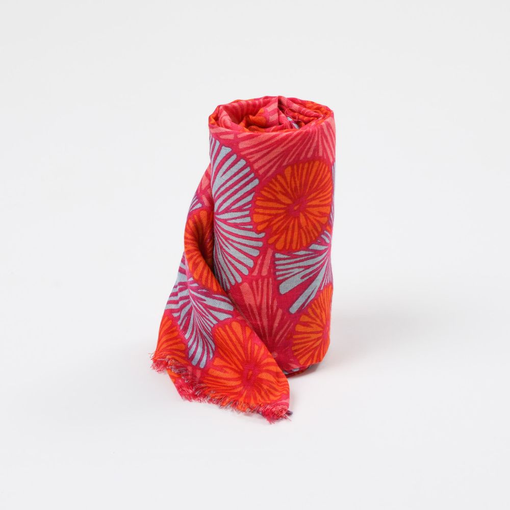Pañuelo Estampado Abelia Naranjo Humana