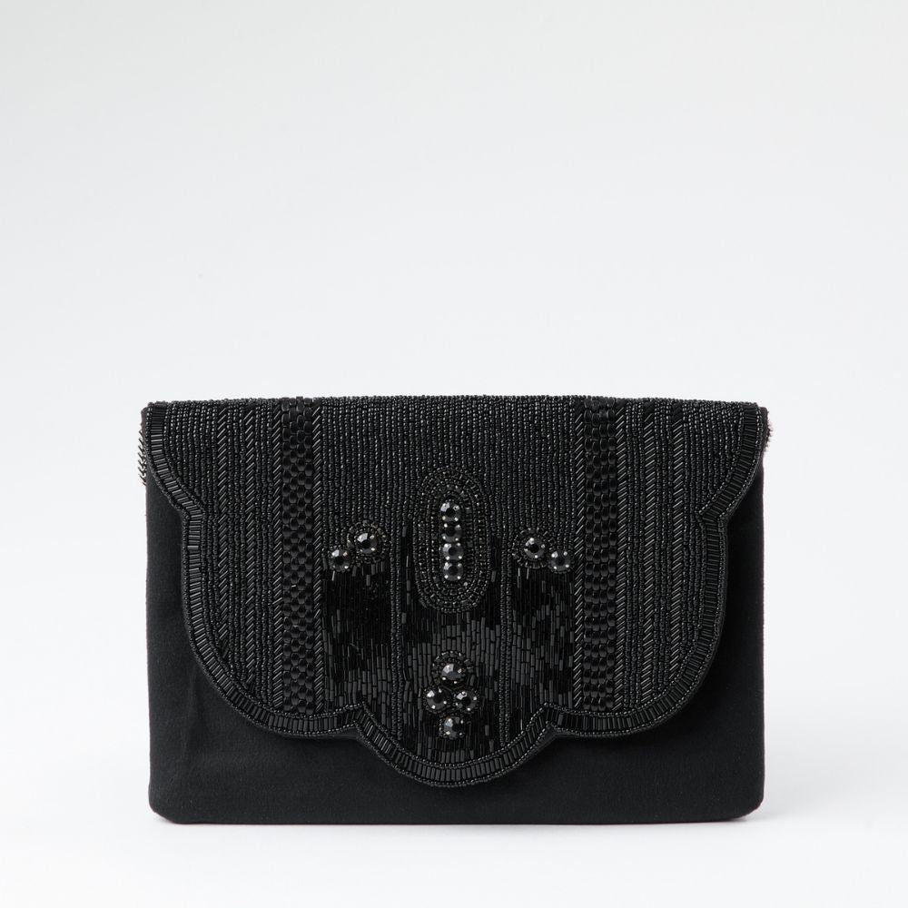Cartera Clutch Caspio Negro Tatienne
