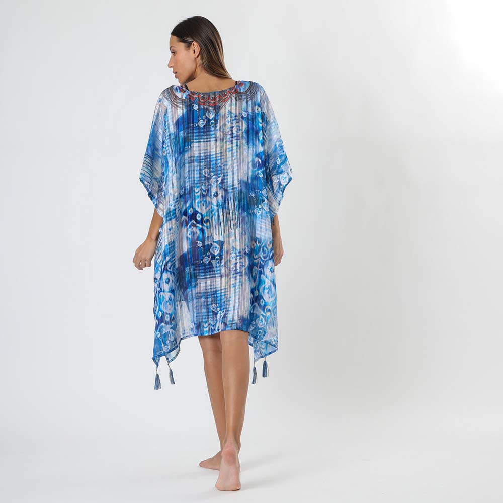 Kimono Clouds Azul Humana