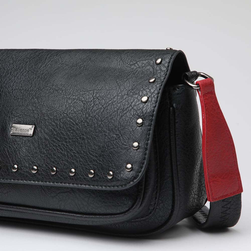 Cartera Cruzada Ash Negra Tatienne
