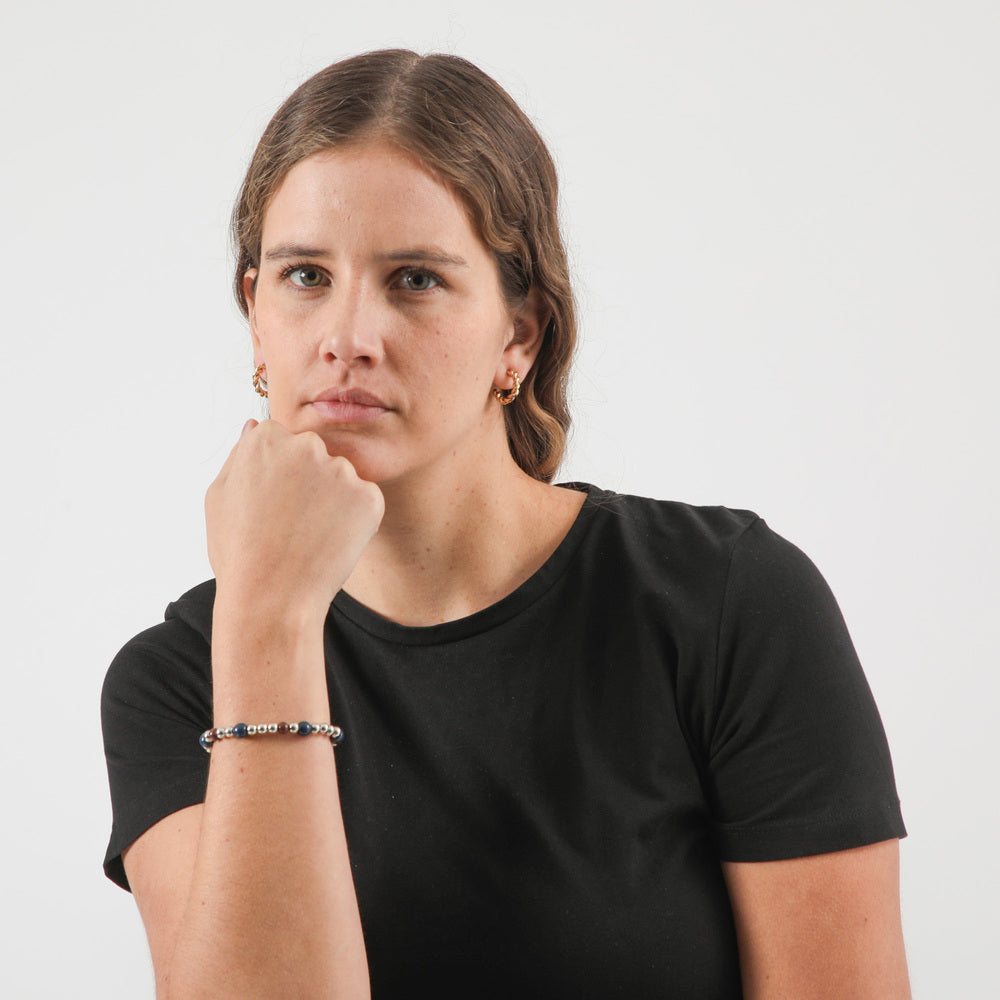 Pulsera Blanda Medal Azul Humana