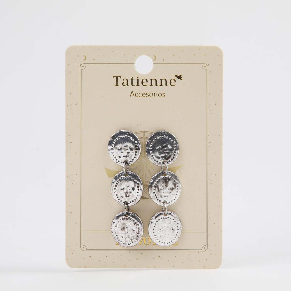 Aros Largo Fly Plateado Tatienne