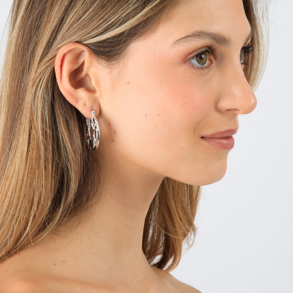 Aros Argollas Aina Plateado Tatienne