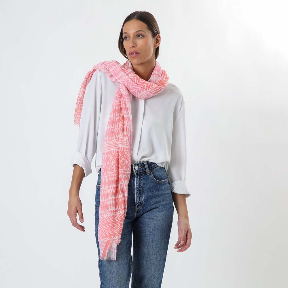 Pañuelo Estampado Dalia Rosado Tatienne