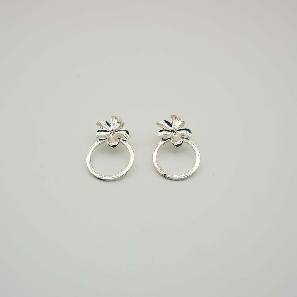 Aros Mediano Pepa Plateado Tatienne