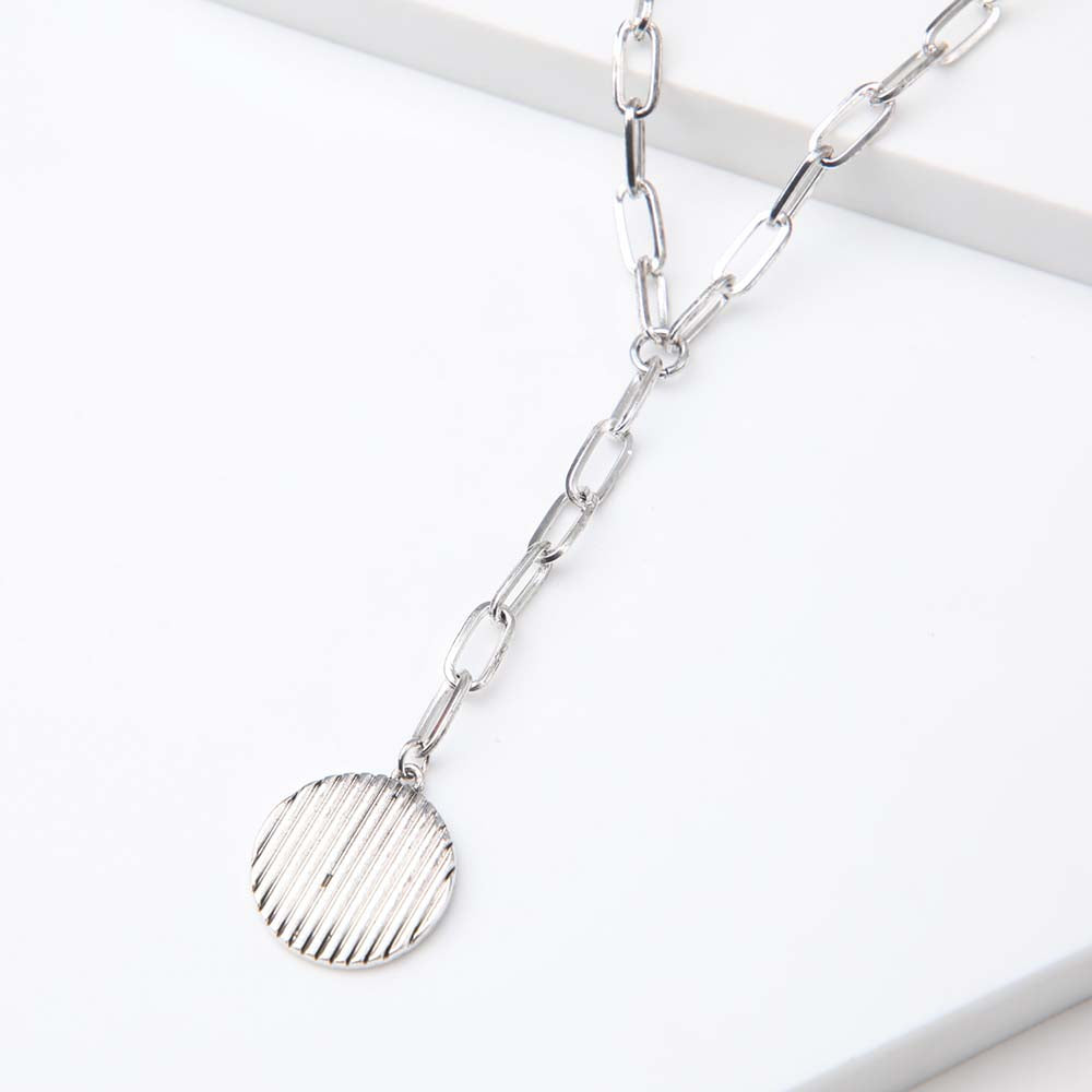 Collar Largo Toledo Plateado Humana