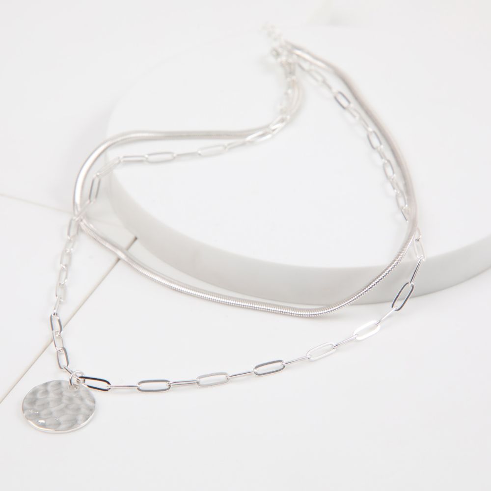 Collar Corto Fiona Plateado Tatienne