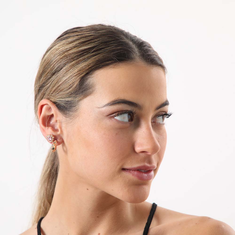 Set Aros Nostalgia Rosado Tatienne