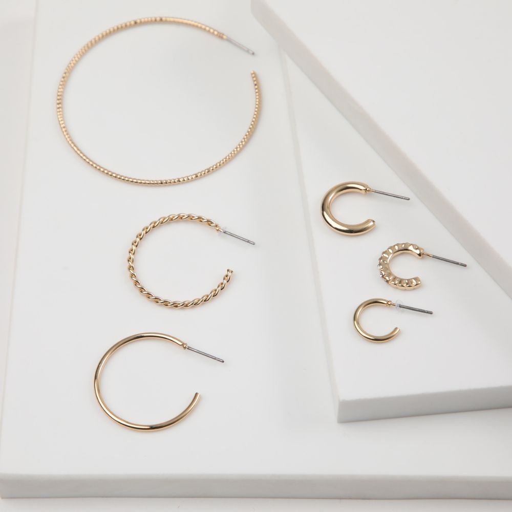 Aros Set Marisa Dorado i-D