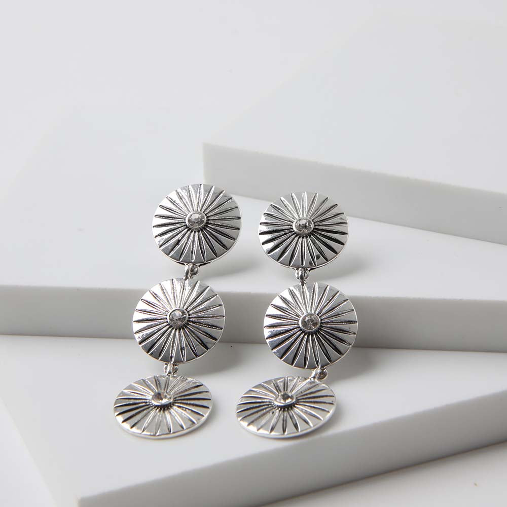 Aros Largo Light Plateado Humana