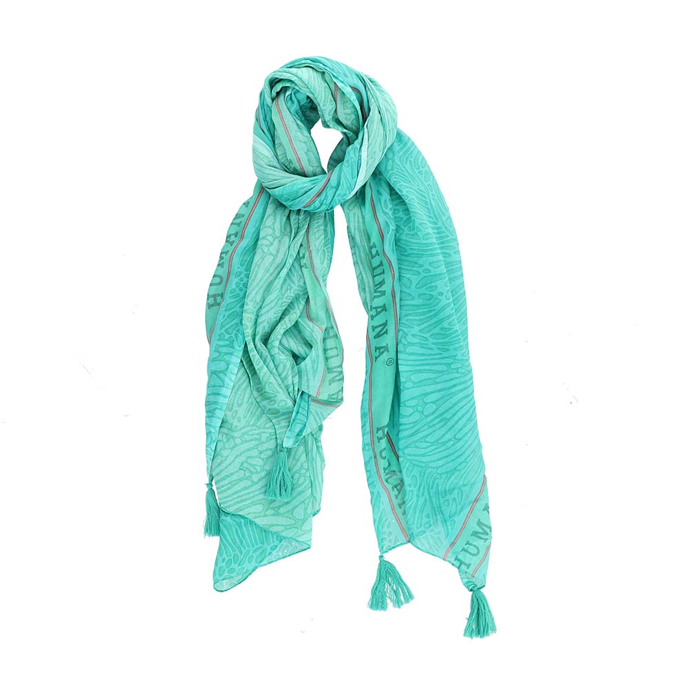 Pañuelo Estampado Hojas verde Humana