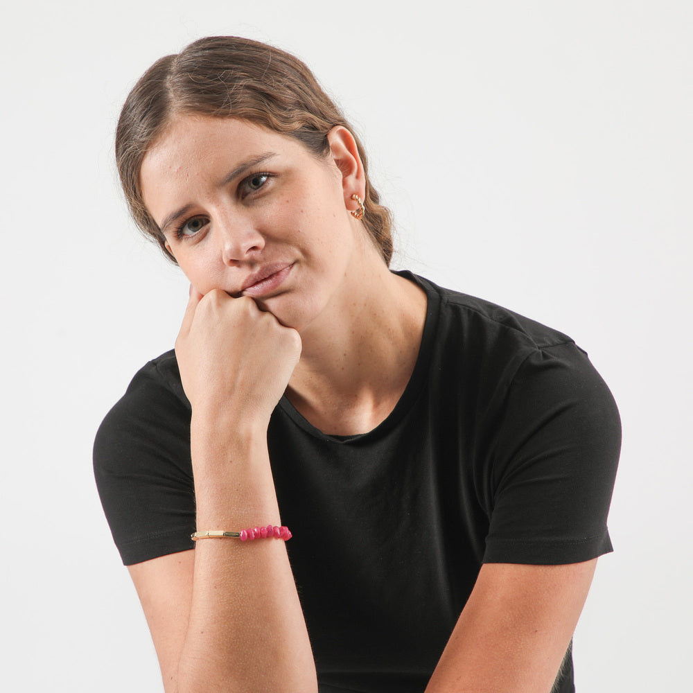 Pulsera Blanda Pinky Fucsia Humana