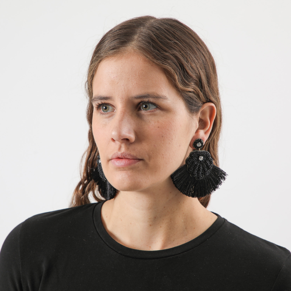 Aros Largo Lorca Negro Humana