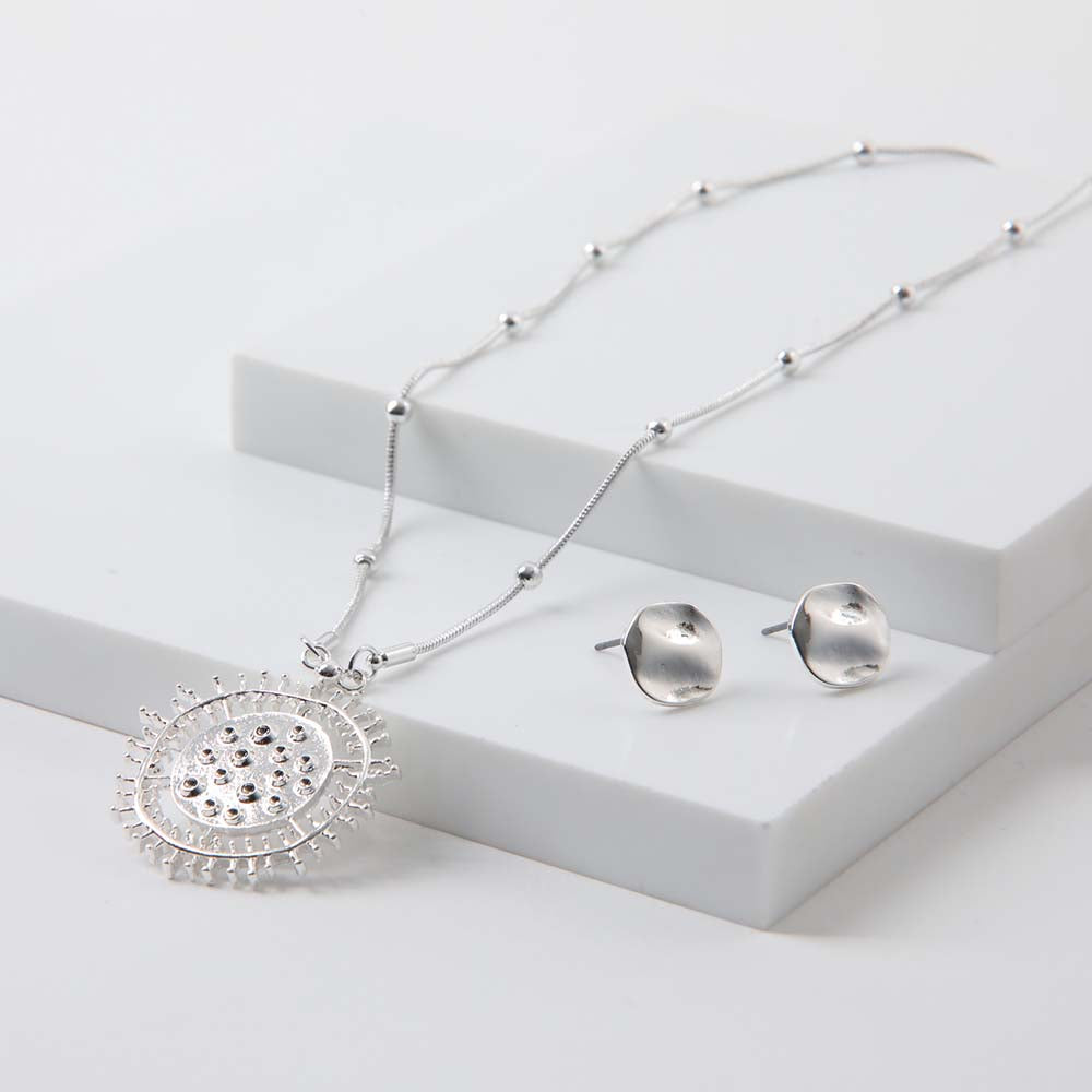 Collar Set Tarifa Plateado i-D