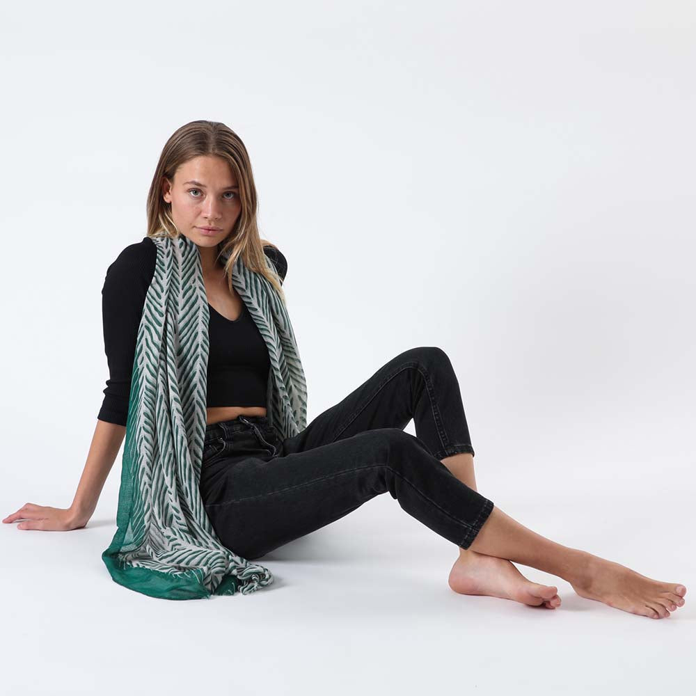 Pañuelo Estampado Grun Verde i-D