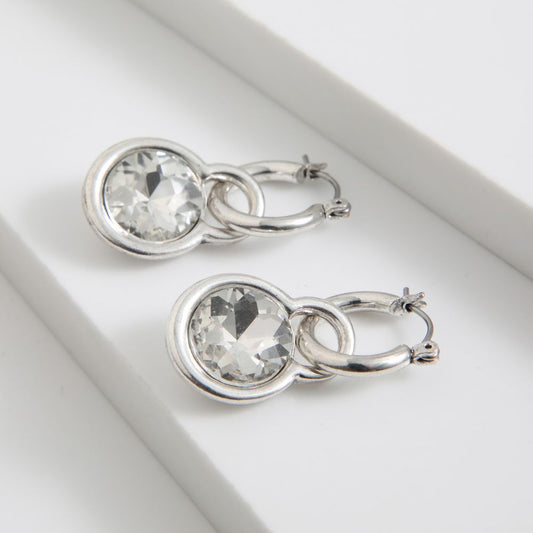 Aros Argolla Halo Plateado Tatienne