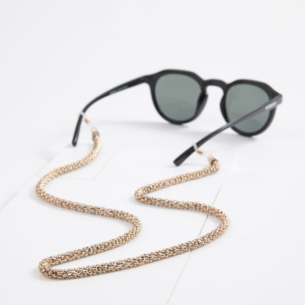 Strap Cadena Tubo Dorado Humana