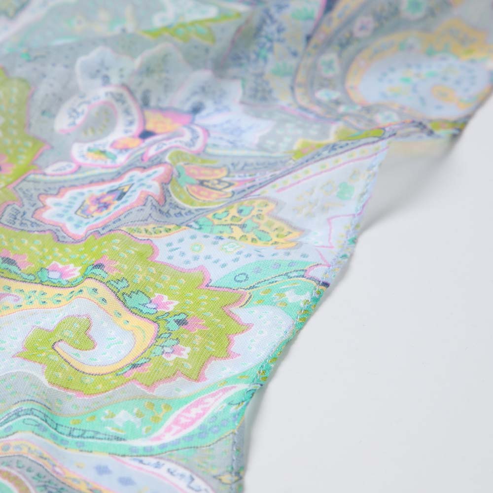 Pañuelo Estampado Bohemio Celeste Humana