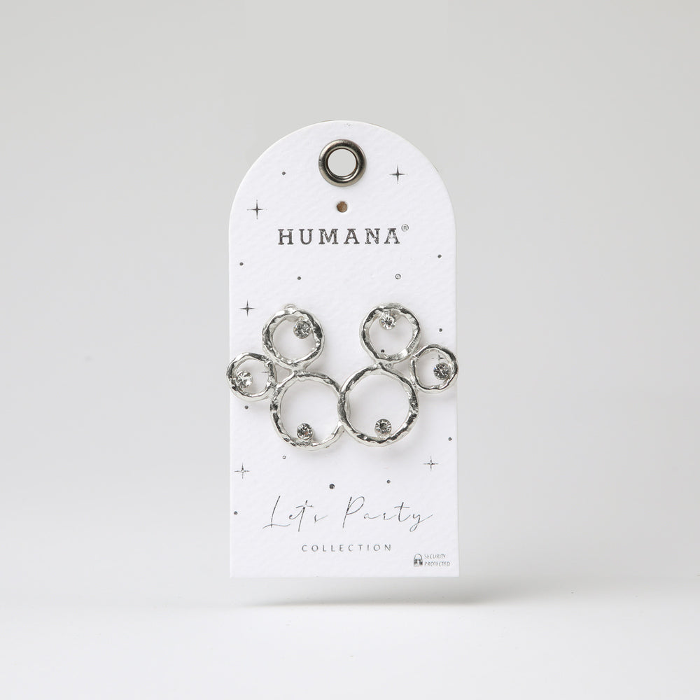 Aros Mediano Cali Plateado Humana