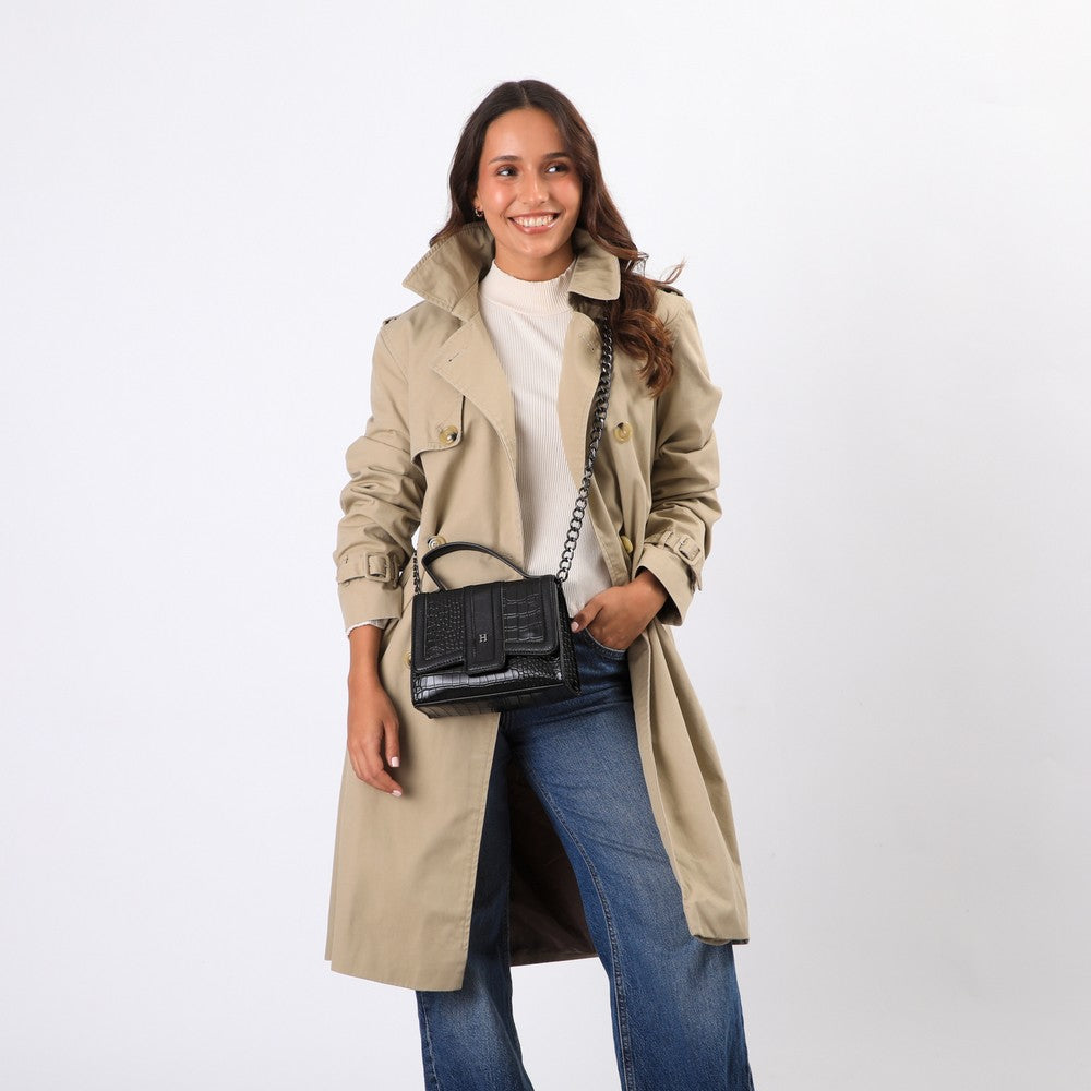 Cartera Cruzada Arya Negro Humana