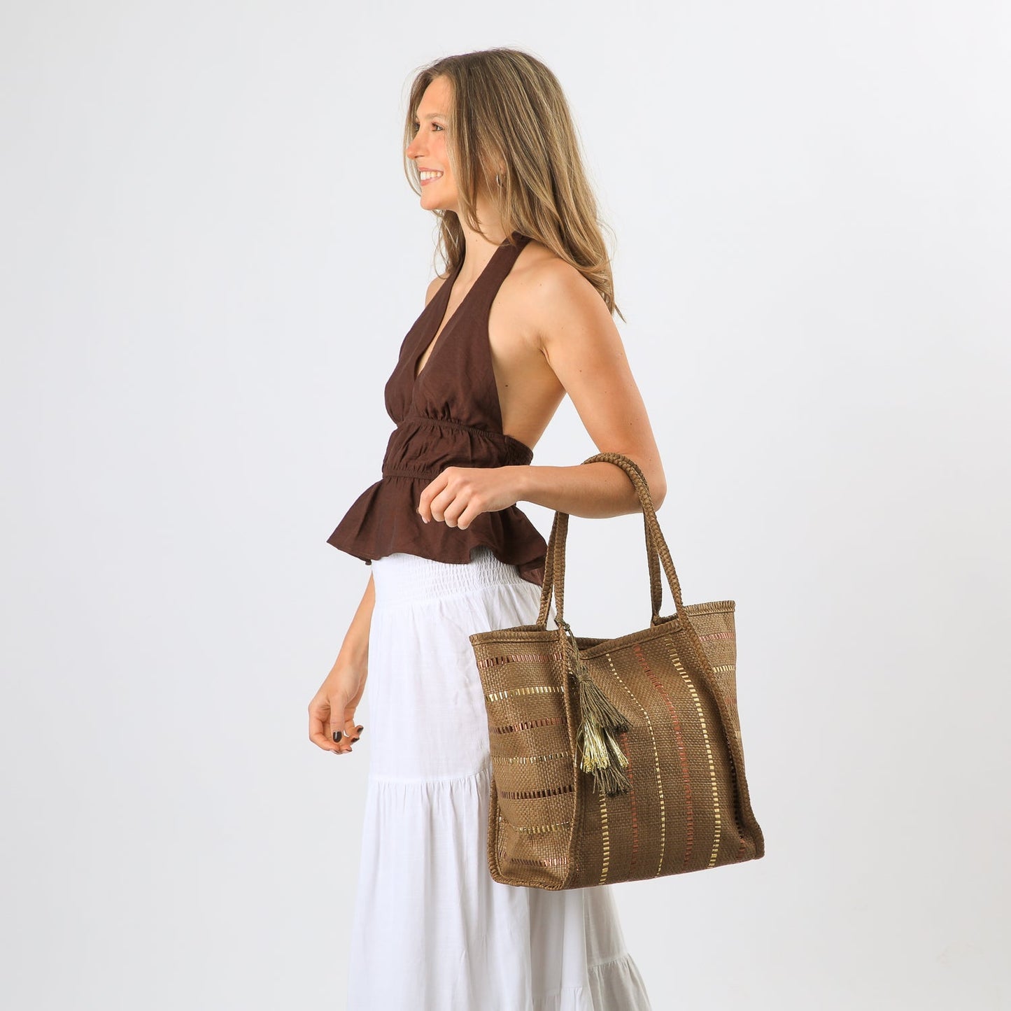 Cartera De Playa Virgo Navy I-D