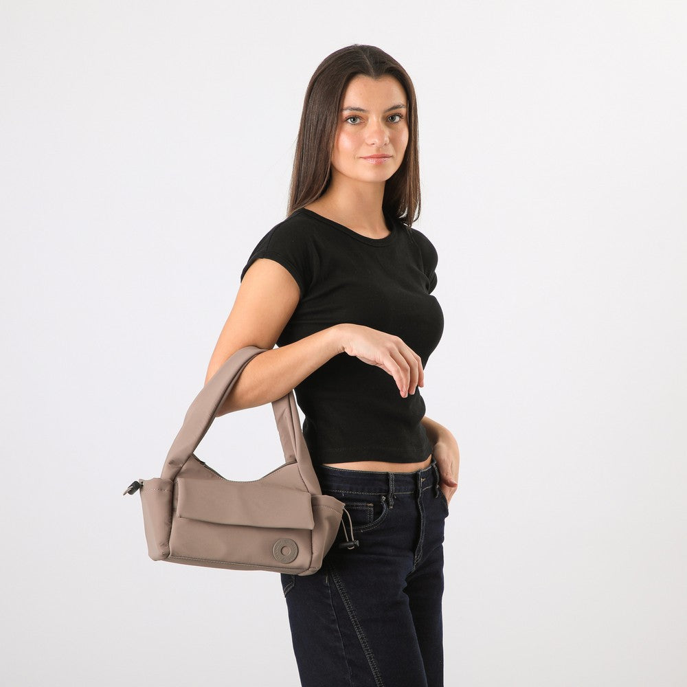 Cartera Hombro Cardo Taupe I-D