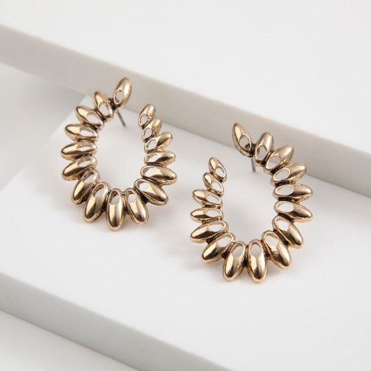 Aros Pegado Chor Dorado Humana