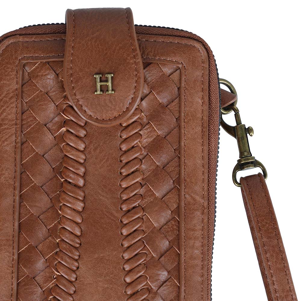 Cartera Mini Bag Croco Café Humana