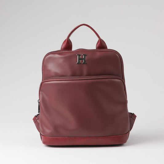 Mochila Asia Ecocuero Burdeo Humana