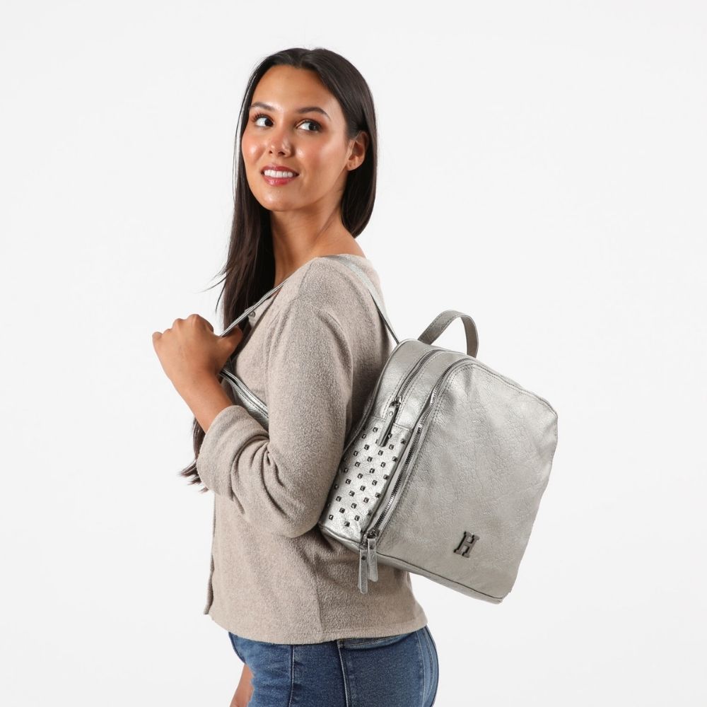Mochila Ana Plateado Humana