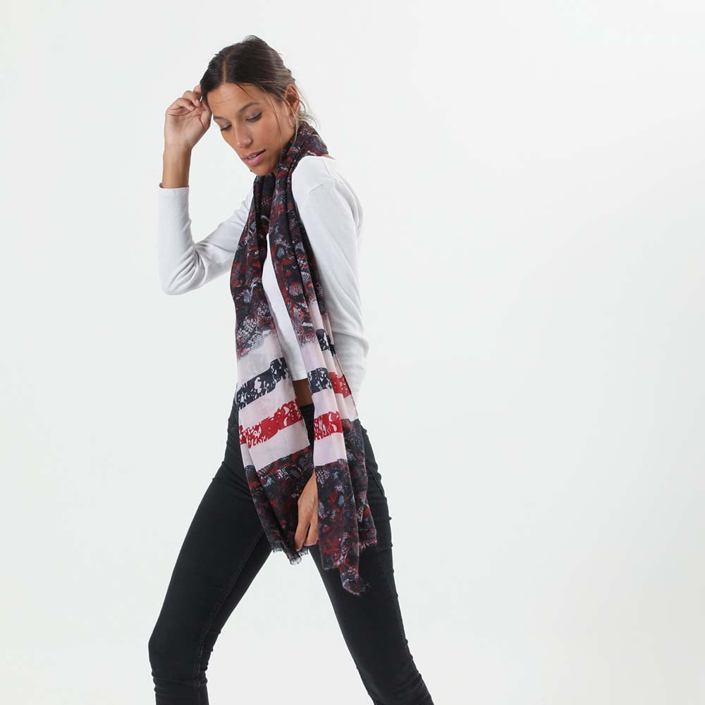 Pañuelo Estampado Snake Rojo i-D