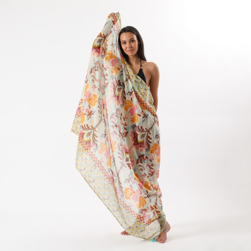 Pareo Estampado Santorini Multicolor Humana
