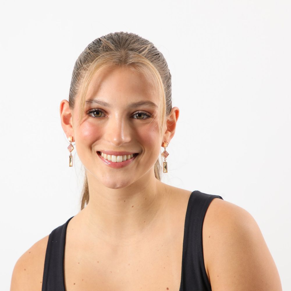 Aros Mediano Apricot Crush 13 Dorado Tatienne