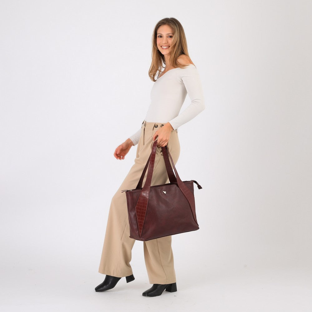 Cartera Tote Mekong Burgundy Tatienne