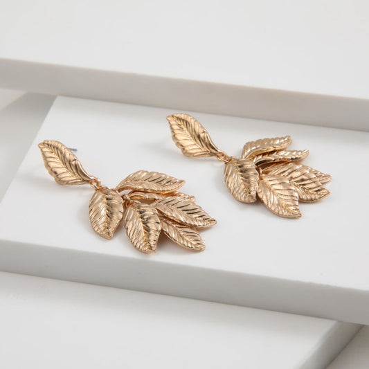 Aros Largo Branch Dorado Humana