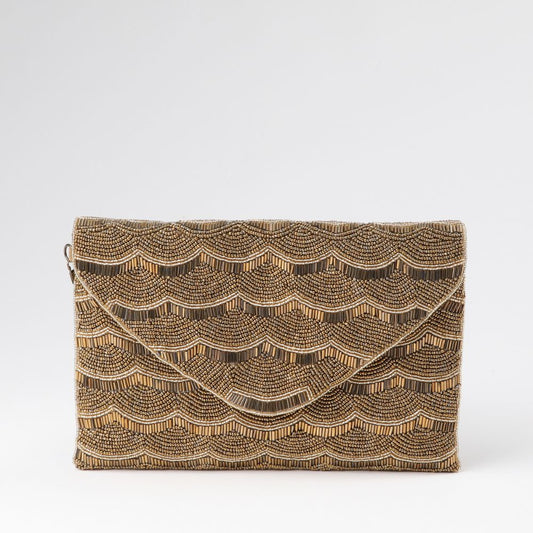 Cartera De Fiesta Coral Dorado Humana