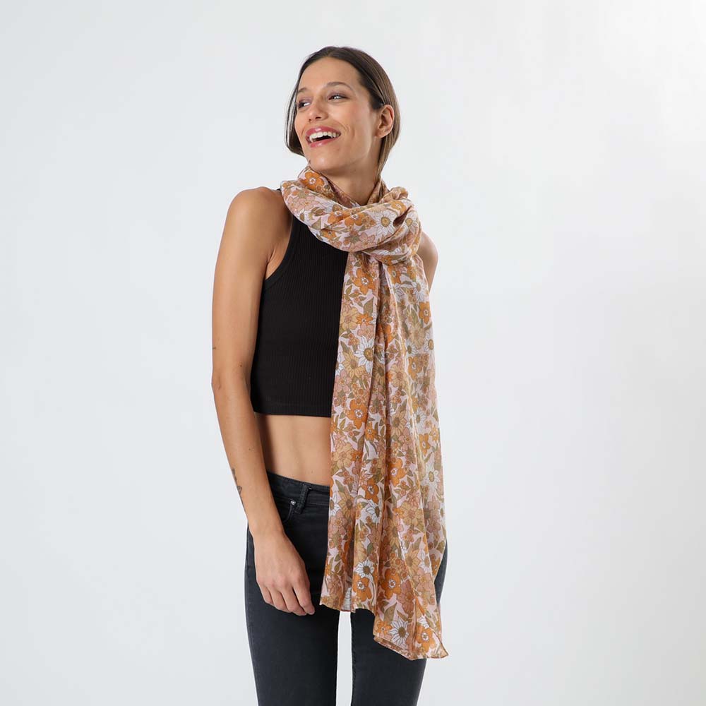 Pañuelo Estampado Lisa Naranjo i-D