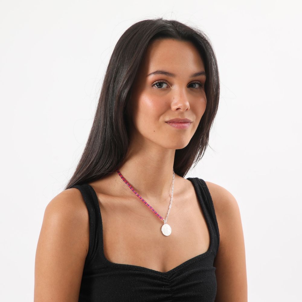 Collar Corto Roser Plateado i-D