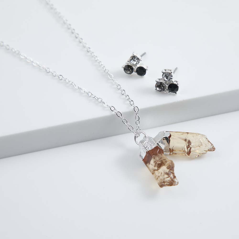 Collar + Aro Vicious Plateado i-D