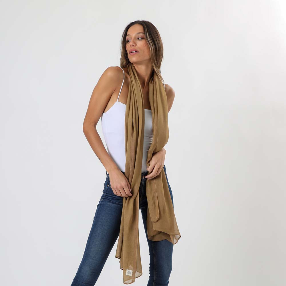 Pañuelo Liso Caramel Café Humana