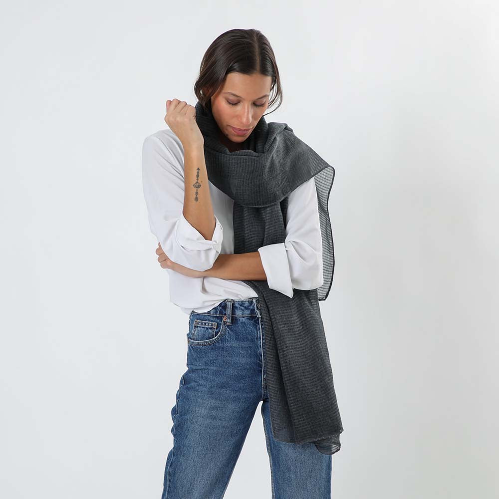 Pañuelo Liso Veleta Gris Tatienne