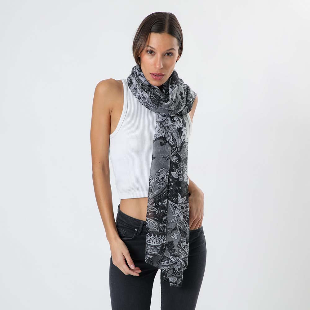 Pañuelo Estampado Deli Negro i-D