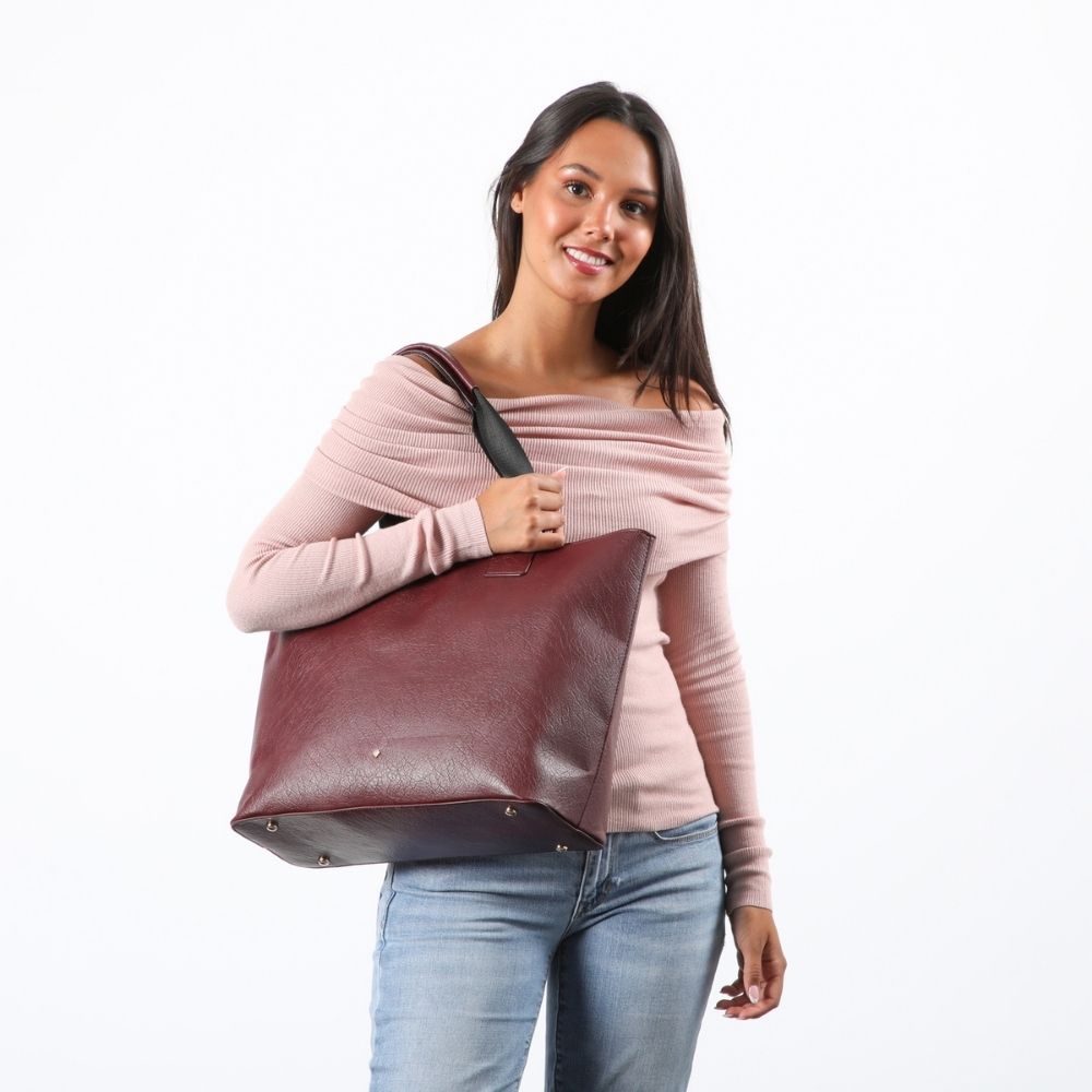 Cartera Hombro Eleonor Burdeo I-D