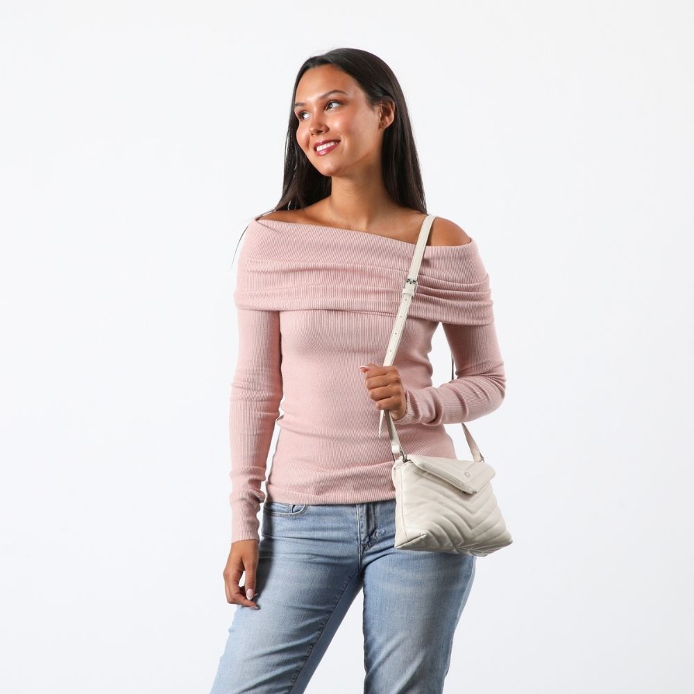 Cartera Cruzada Esmee Beige I-D