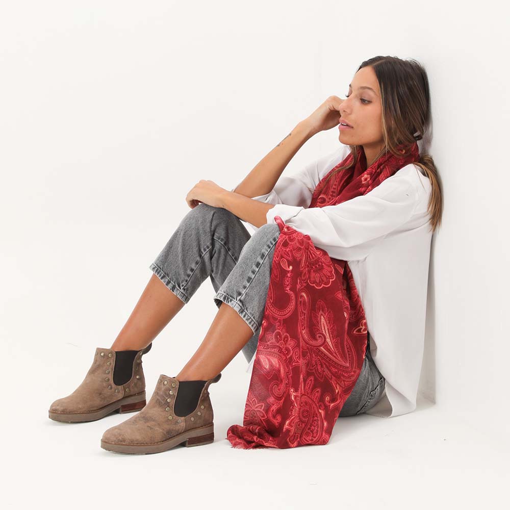 Pañuelo Estampado Rojo Tacha Tatienne