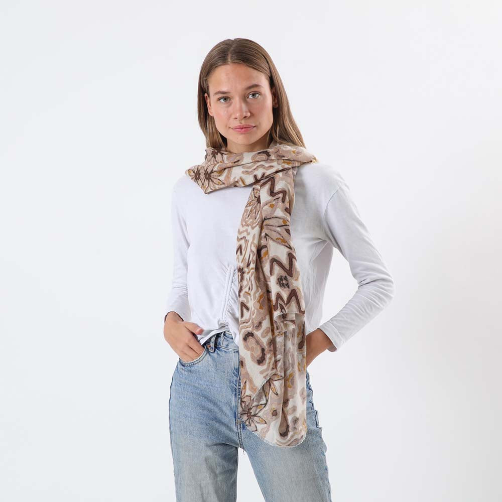 Pañuelo Estampado Granada Café Humana