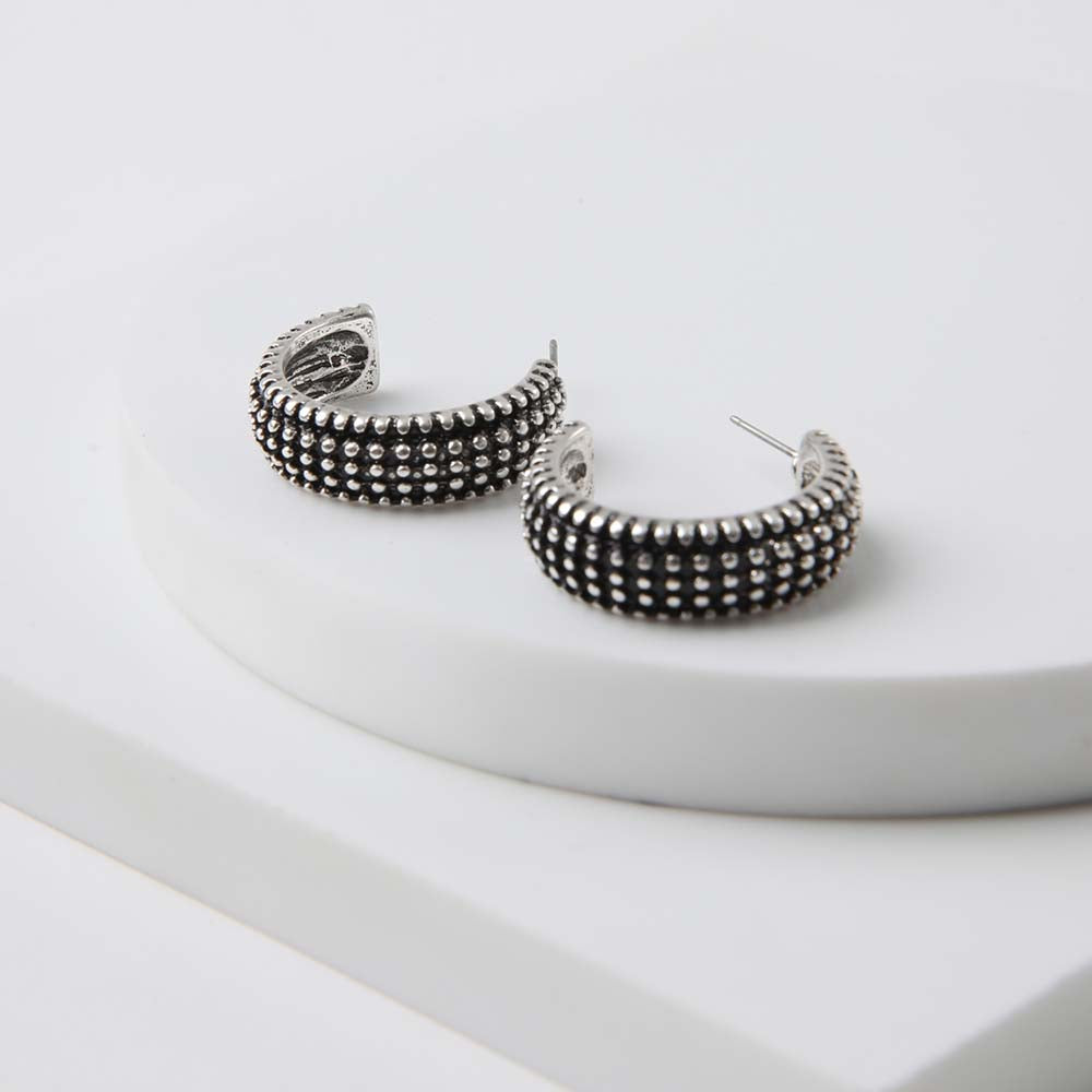 Aros Argolla Clapton Plateado Humana