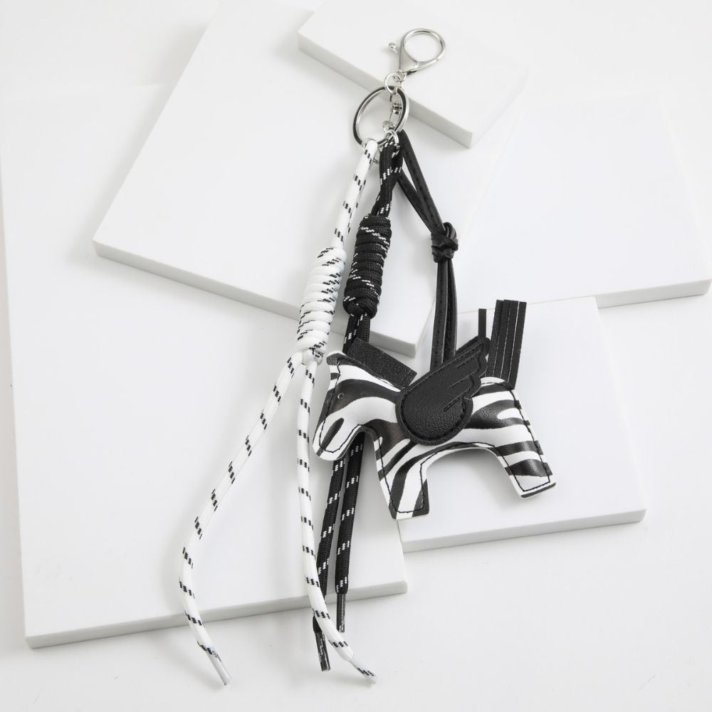 Charm Para Cartera Zebra Negro Humana