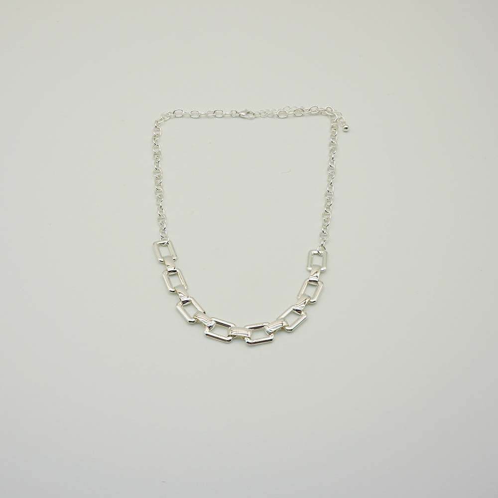 Collar Corto Slab Platado i-D