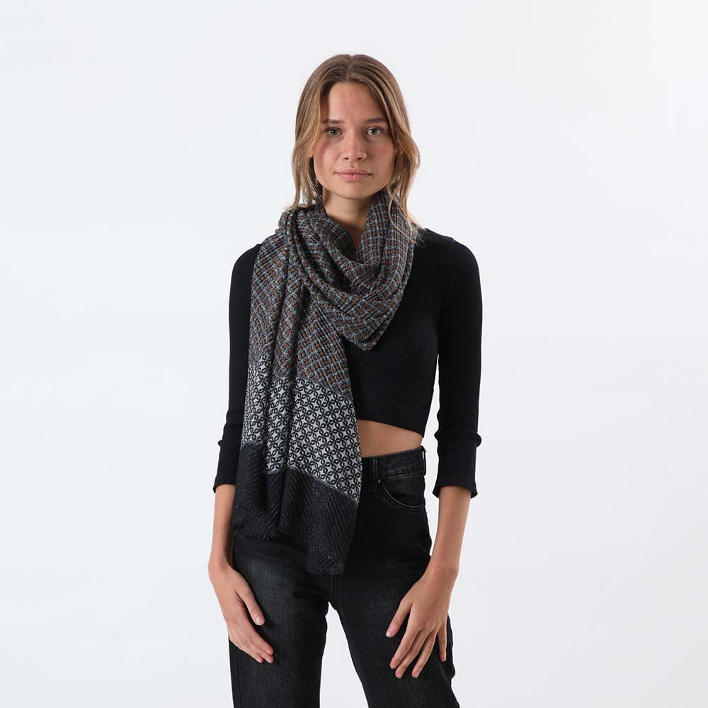 Pañuelo Estampado Cerny Negro i-D